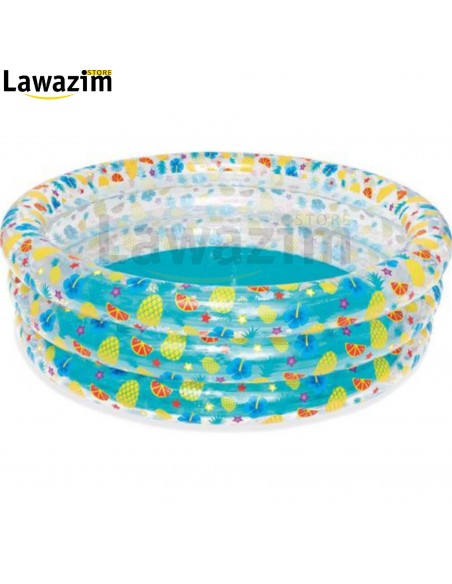 مسبح قابل للنفخ للأطفال بتصميم دائري BESTWAY Piscine Gonflable Ronde Pour Enfants