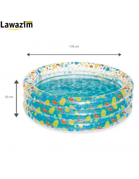 مسبح قابل للنفخ للأطفال بتصميم دائري BESTWAY Piscine Gonflable Ronde Pour Enfants