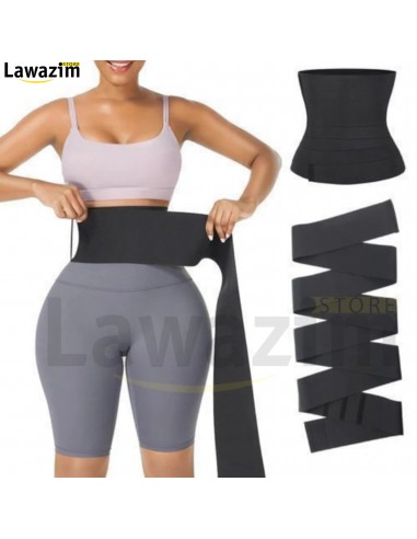 حزام تنحيف الخصر و دعم الظهر المكون من عدة لفات Ceintures respirantes taille élastique confortable