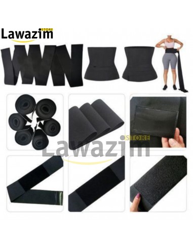 حزام تنحيف الخصر و دعم الظهر المكون من عدة لفات Ceintures respirantes taille élastique confortable