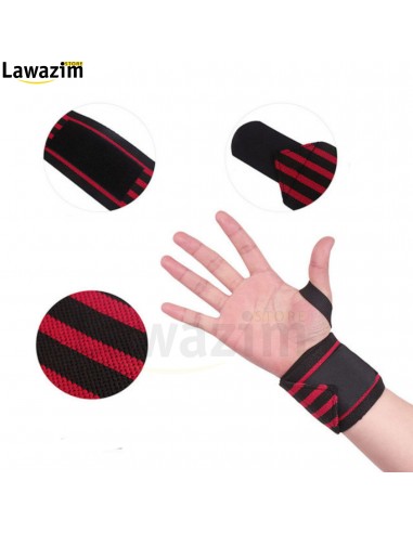 لفة المعصم القوية مع حلقة الإبهام لثبات اكبر خلال التمارين الرياضيةPro Hanson Protège-poignets
