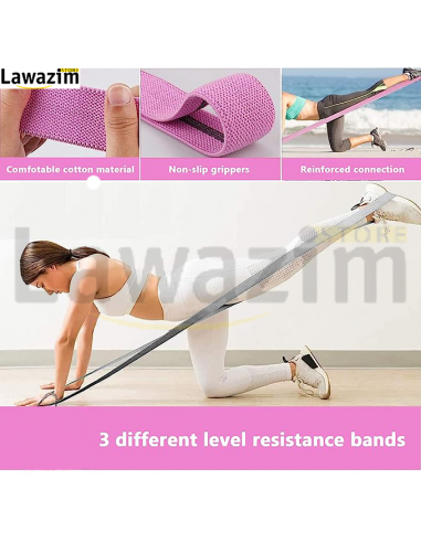 Long Fabric Resistance Bands  أربطة احترافية لتدريبات المقاومة للسيدات ذات جودة عالية