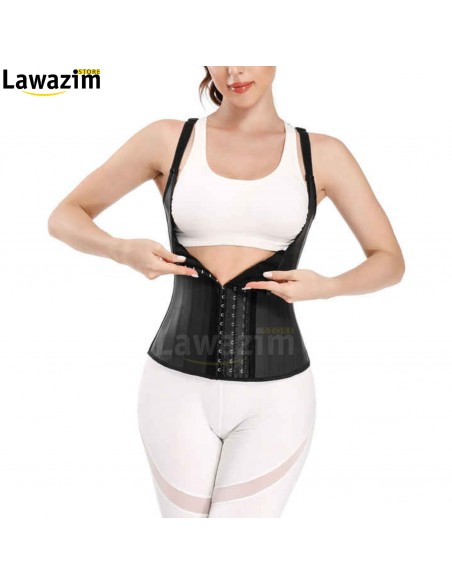 سترة التنحيف الجلدية الأصلية Gaine a Bretelle en Latex