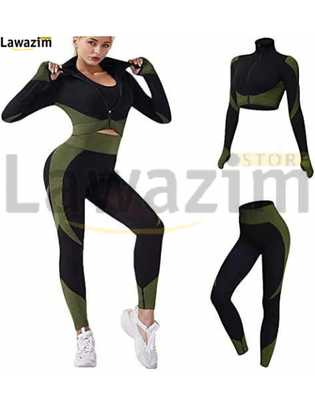 اللباس الرياضي النسائي الجذاب بقطعتين Vêtements d'entraînement pour Femmes