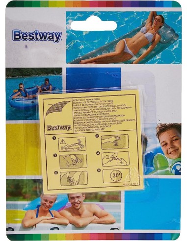 اللاصقات الشفافة لتصليح ثقوب الأحواض و الألعاب القابلة للنفخ  Patches de Réparation Adhésif pour Piscine et Jeux Gonflable