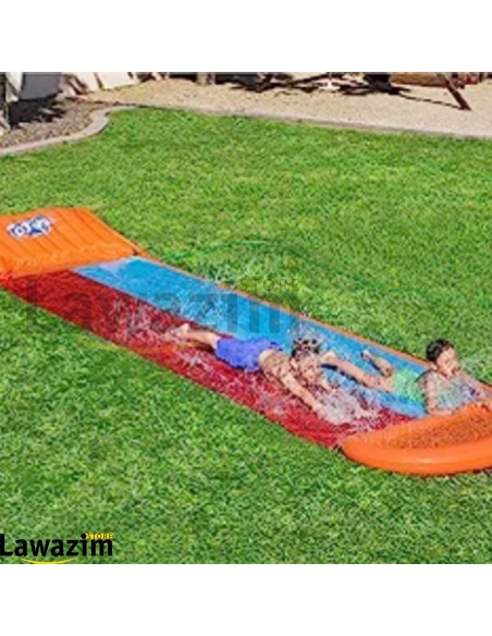 ملعب الإنزلاق المائي المنزلي بممرين Bestway H2OGO!double Water Slide