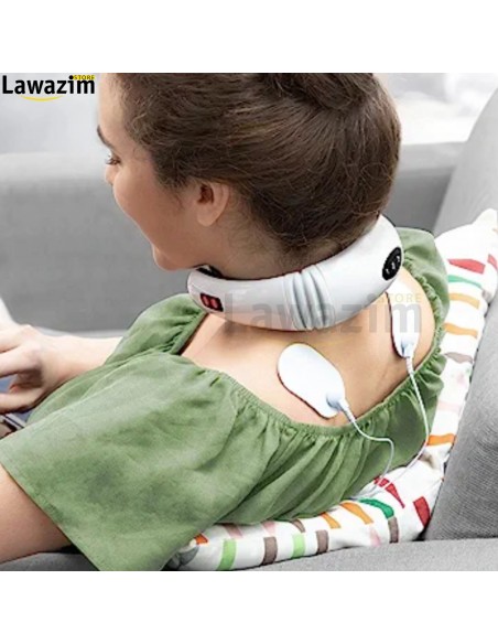 جهاز تدليك الرقبة و الظهر الكهربائي متعدد التقنيات و الأوضاع Masseur Cervical Electrique pour Relaxation Musculaire