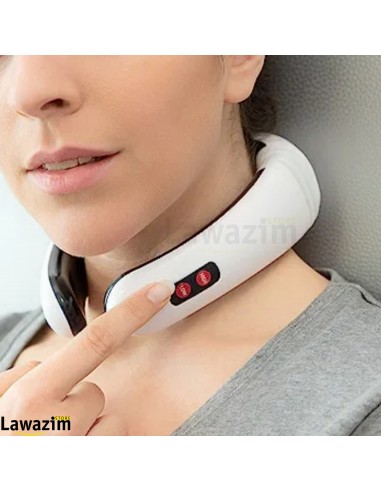 جهاز تدليك الرقبة و الظهر الكهربائي متعدد التقنيات و الأوضاع Masseur Cervical Electrique pour Relaxation Musculaire