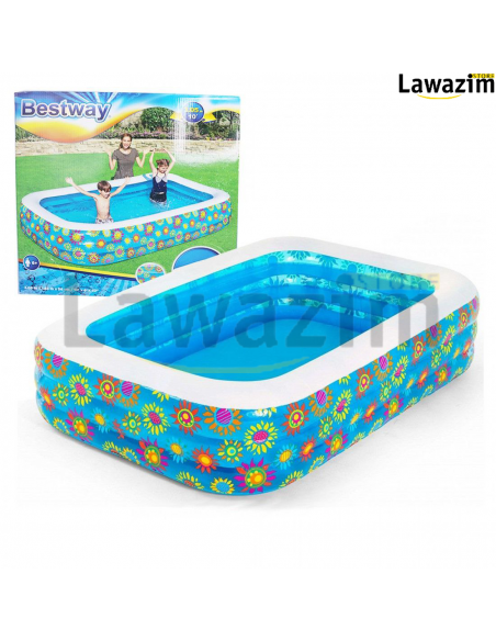 المسبح العائلي المزخرف  بثلاث طبقات  Bestway Piscine Gonflable