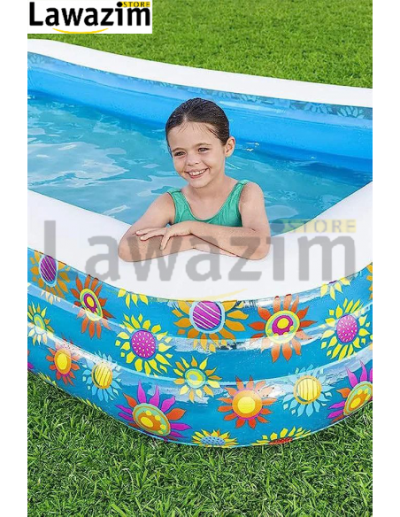 المسبح العائلي المزخرف  بثلاث طبقات  Bestway Piscine Gonflable