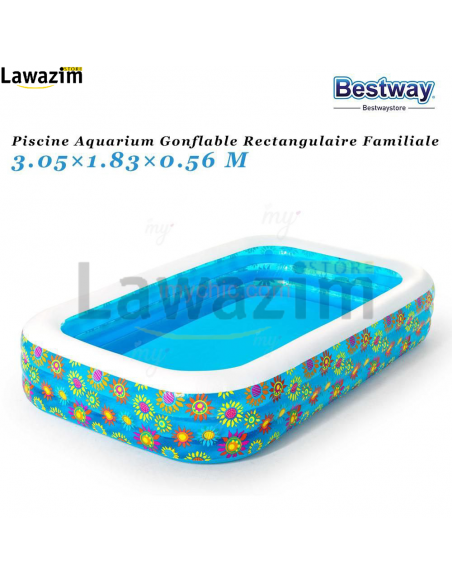 المسبح العائلي المزخرف  بثلاث طبقات  Bestway Piscine Gonflable