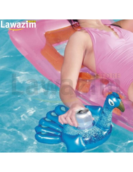 حاملة الأكواب Bestway القابلة للنفخ Bestway Peacock Porte-gobelet flottant