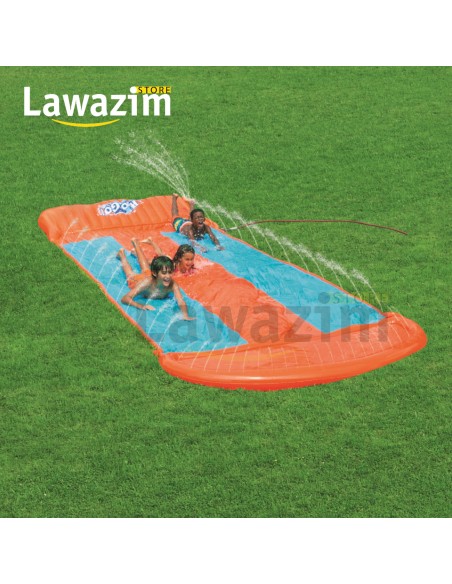 منزلق مائي قابل للنفخ  متعة الألعاب المائية في الهواء الطلق - H2O Go Boogie Splasher Bestway