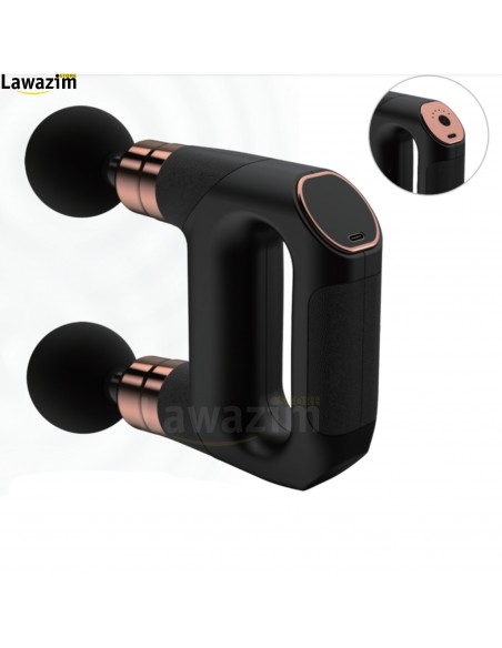أداة التدليك الإحتافية مزدوجة الرؤوس  Pistolet de Massage électrique professionnel, Double tête
