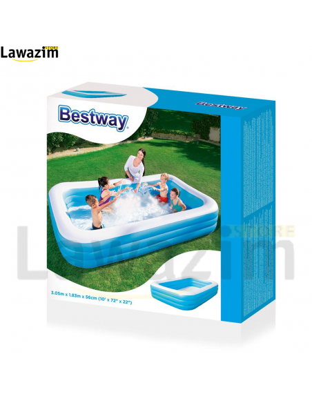 المسبح العائلي انتكس بثلاث طبقات 54009 Bestway Piscine Gonflable