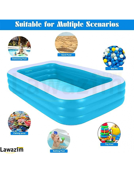 المسبح العائلي انتكس بثلاث طبقات 54009 Bestway Piscine Gonflable