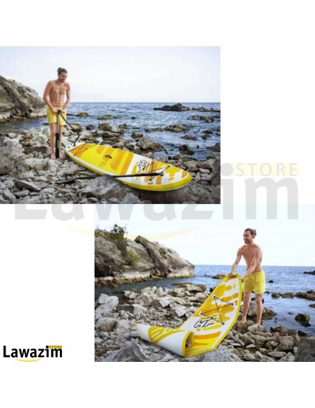 لوح تجديف من Bestway سريع و قابل للنفخ Paddle SUP gonflable Aqua Cruise Tech Hydro-Force