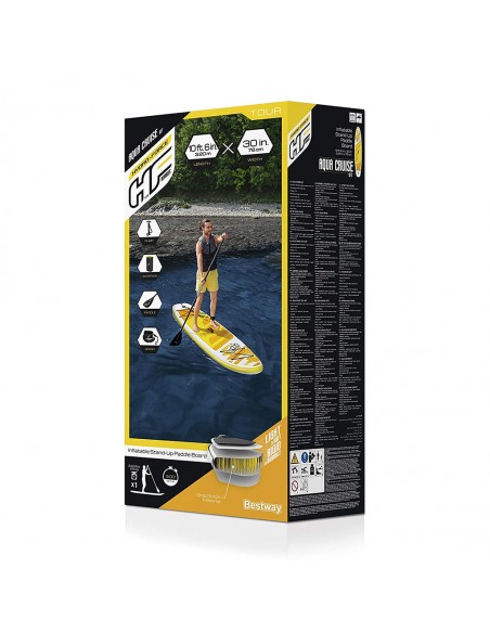 لوح تجديف من Bestway سريع و قابل للنفخ Paddle SUP gonflable Aqua Cruise Tech Hydro-Force