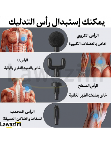 جهاز التدليك اللاسلكي المتميز - massage gun JY-760