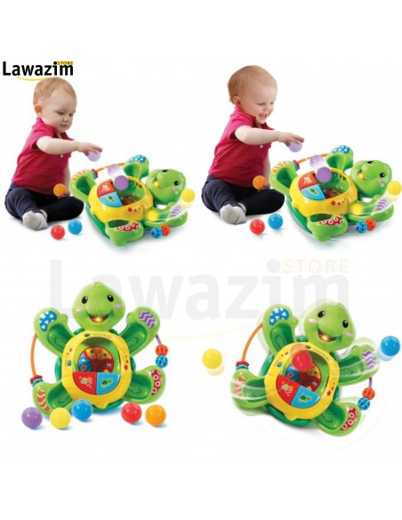 لعبة السلحفاه الدوارة مع اطلاق الكراة Turtle Tourni Pop'Balls