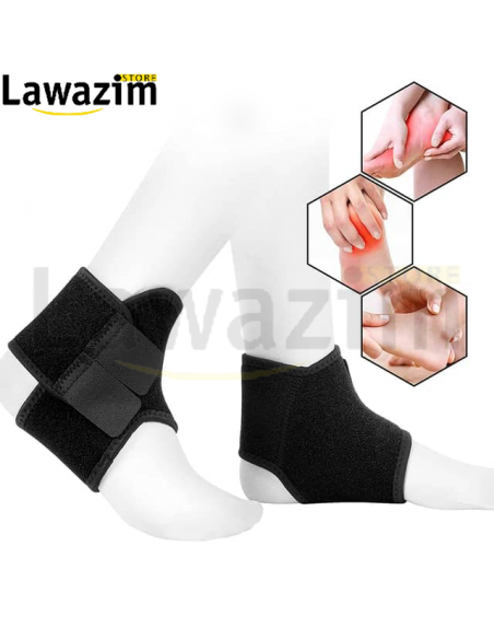دعامة الكاحل  - Chevillère – Support Cheville Avec Scratch – YC768B –Noir