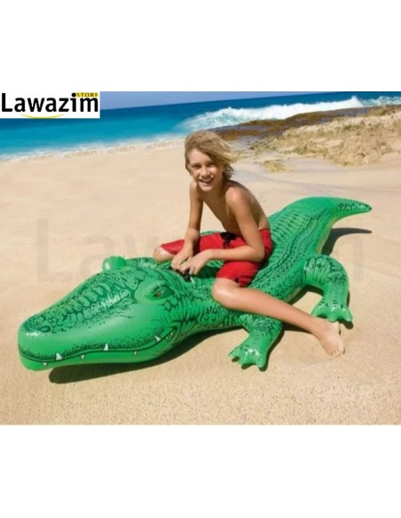 58562 INTEX Floating Crocodile - عوامة سباحة قابلة للنفخ على شكل تمساح