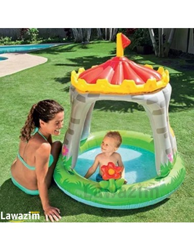 مسبح الأطفال على شكل قلعة Piscine Gonflable Château Royal pour enfants