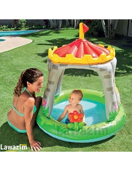 مسبح الأطفال على شكل قلعة Piscine Gonflable Château Royal pour enfants