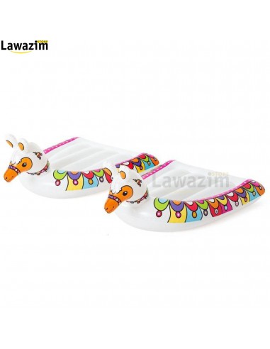 زلاجة مائية ثنائية قابلة للنفخ مع عوامتين لمرح وإستمتاع الأطفال H2OGO! Toboggan Aquatique Gonflable Avec Bouées Bestway