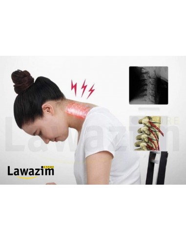 دعامة دعم العنق المسامية تخفيف الألم وضغط الفقرات Orthèse Cervicale Respirante Soulage la Douleur et la Pression Vertébrale