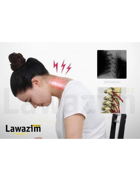 دعامة دعم العنق المسامية تخفيف الألم وضغط الفقرات Orthèse Cervicale Respirante Soulage la Douleur et la Pression Vertébrale