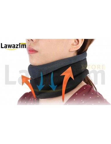 دعامة دعم العنق المسامية تخفيف الألم وضغط الفقرات Orthèse Cervicale Respirante Soulage la Douleur et la Pression Vertébrale