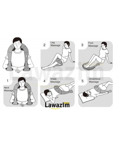 مساج العنق والظهر والكتف الكهربائي - Massage Électrique pour Cou, Dos et Épaules