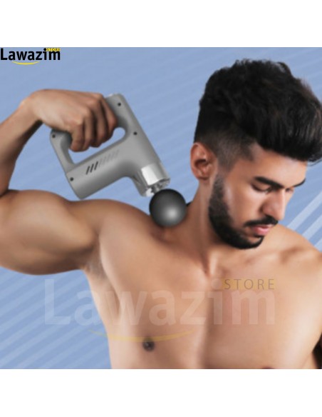 مدلك العضلات اللاسلكي  Masseur musculaire sans fil avec 4 têtes