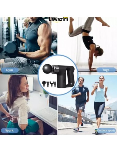 مدلك العضلات اللاسلكي  Masseur musculaire sans fil avec 4 têtes