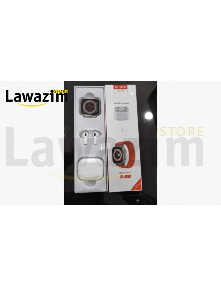 ساعة ذكية  مع سماعات الأذن - Montre Intelligente Ultra GP-5 avec Écouteurs