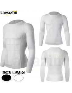 تيشرت التنحيف طويل الأكمام عالي الجودة للرجال  - T-shirt de mise en Forme Manches Longues pour Hommes