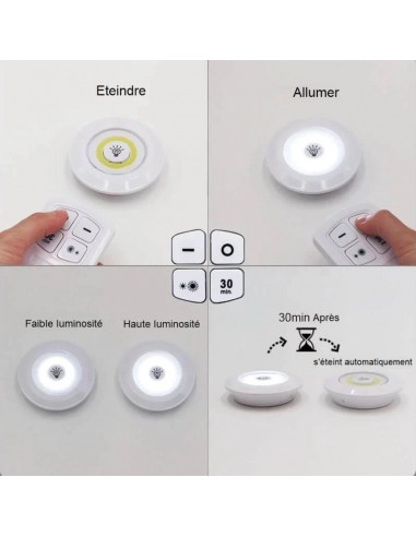 Wireless-remote-control-led-light / مصابيح LED لاسلكية مع جهاز تحكم عن بعد