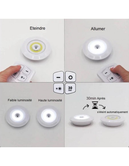 Wireless-remote-control-led-light / مصابيح LED لاسلكية مع جهاز تحكم عن بعد