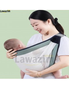 حاملة أطفال فاخرة ذات استخدام مزدوج لحديثي الولادة Echarpe De Portage Bebe Avec Des Bretelles Confortables Et Réglables