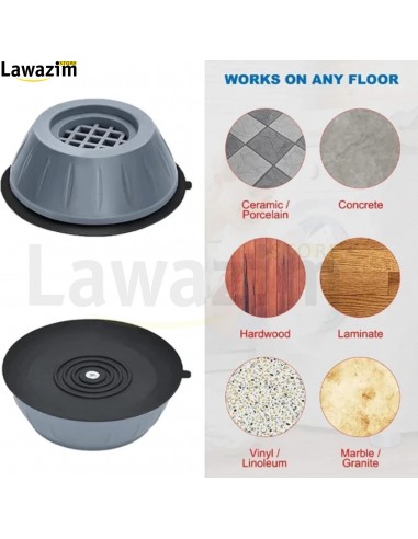 مضادات الاهتزاز لآلة الغسيل Tapis en caoutchouc Anti-Vibration pour Machine à laver
