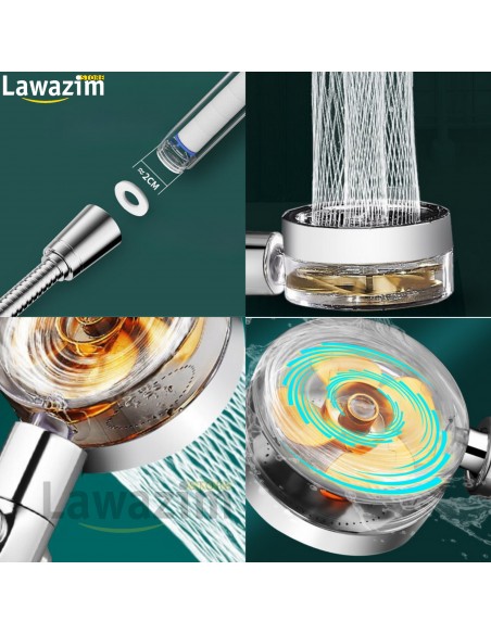 رأس دش الإستحمام الحديث و المطور Helishower - Pommeau de douche à hélice à haute pression