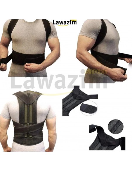 حزام تصحيح و دعم الظهر المناسب للرجال و النساء Ceinture de Soutien du Dos Corset de Posture Orthopédique