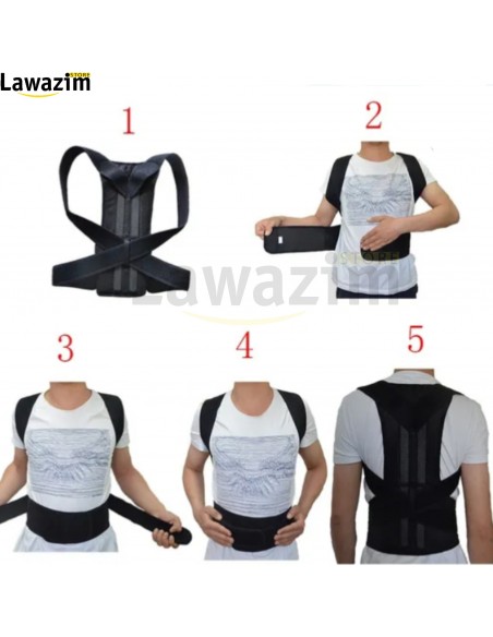 حزام تصحيح و دعم الظهر المناسب للرجال و النساء Ceinture de Soutien du Dos Corset de Posture Orthopédique