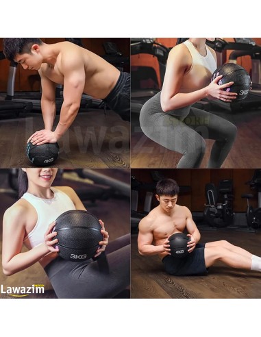 الكرات الرياضية لتدريب و تنمية العضلات بأوزان مختلفة  Boule en Caoutchouc Solide,  pour  Entraînement Corporel