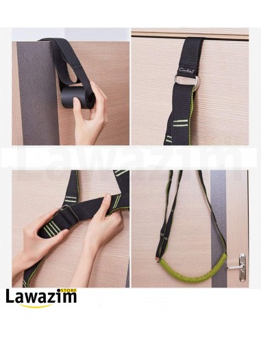 أشرطة المقاومة مع مقابض مرنة - Bandes de résistance avec poignées flexibles