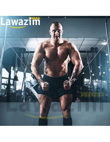 Poignée de Machine à Tirer par Câble en Acier Robuste - مقبض آلة السحب بالكابل من الفولاذ المتين