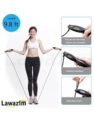 حبل القفز بعداد إلكتروني متقدم Corde à Sauter Électronique Avancée