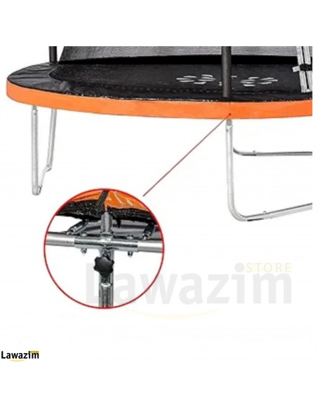 ترامبولين دائري 2,44 متر للقفز و المرح المنزلي Trampoline Rond Fitness ExtérieurComplet avec Filet de Sécurité