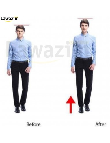 كعب مريح من سيليكون لحماية و رفع القدم Protège-Talon avec Augmentation de Votre Longueur Jusqu’à 3.5 cm